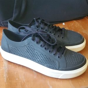 Rubber Croc's lace up shoes